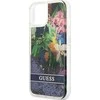Dėklas GUESS GUHCP13SLFLSB IPHONE 13 MINI 5.4 "Mėlynas/Mėlynas HARDCASE FLOWER LIQUID GLITTER