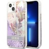 Dėklas Guess GUHCP13SLFLSU iPhone 13 mini 5,4" violetinė/violetinė hardcase Flower Liquid Glitter