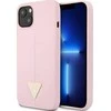 Apple iPhone 13 Mini Guess dėklas silikoninis Triangle (GUHCP13SSLTGU) violetinės spalvos