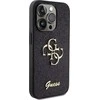 Dėklas GUESS GUHCP15LHG4SGK IPHONE 15 PRO 6.1 "Juodas/Juodas HARDCASE GLITTER SCRIPT BIG 4G