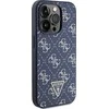 Guess GUHCP15LPG4GPB Apple iPhone 15 Pro 6.1″ mėlynas kietas dėklas 4G Triangle Metal Logo