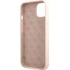 Apple iPhone 13 Guess dėklas silikoninis Script Gold Logo Magsafe (GUHMP13MLSLMGLP) light rožinės spalvos