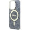 Guess GUHMP15LH4STB Apple iPhone 15 Pro 6.1″ mėlynas kietas dėklas IML 4G MagSafe