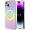 „Guess“ GUHMP15MHITSP „iPhone 15 Plus 6.7“ rausvas/rožinis kietas dėklas IML Iridescent MagSafe