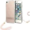 Apple iPhone SE 2022 / SE 2020 / 7 / 8 Guess dėklas 4G Print Strap (GUOHCI8H4STP) rožinės spalvos