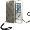 Apple iPhone SE 2022 / SE 2020 / 7 / 8 Guess dėklas 4G Print Strap (GUOHCI8H4STW) rudos spalvos