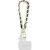 Guess GUOUCHSAMC4K Universal Hand Strap juodos spalvos Saffiano Chain 4G Charm
