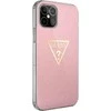 Apple iPhone 12 Mini Guess dėklas Metallic Collection (GUHCP12SPCUMPTPI) rožinės spalvos