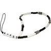 Guess pendant GUSTBCKH virvelė telefonui juodos spalvos-baltos spalvos Heishi Beads