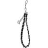 Dėklas Guess GUSTSASSK Phone telefono dirželis Chain Metal Logo Charm juodos spalvos