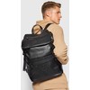 Guess, Salameda, Synthetic Leather, Textile Backpack, Juodas, Nešiojamas kompiuteris Compartiment, HMSALOP1105, Unisex