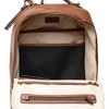 Guess, Scala, Synthetic Leather, Textile Backpack, Brown, For Men, 27.5 x 42.5 x 13 cm