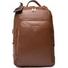 Guess, Scala, Synthetic Leather, Textile Backpack, Brown, For Men, 27.5 x 42.5 x 13 cm