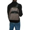 Guess, Vezzola, Synthetic Leather, Textile Backpack, Brown, Nešiojamas kompiuteris Compartiment, hmvezl p1105, For Men, 38 x 33 x 10 cm