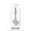 Dėklas Guess pakabukas GUCPM4GID telefono dirželis 4G Glitter Charm