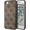Apple iPhone SE 2022 / SE 2020 / 7 / 8 Guess Dėklas 4G Metal Gold Logo (GUHCI8G4GFBR) rudos spalvos