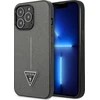 Guess GUHCP13LPSATLG iPhone 13 Pro / 13 6,1 colio sidabrinis kietas dėklas SaffianoTriangle logotipas