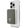 Guess Indukcinė išorinė baterija AE5B4 Grūdinto trikampio formos 5000mAh 15W USB-C MagSafe ruda
