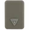 Guess Indukcinė išorinė baterija AE5B4 Grūdinto trikampio formos 5000mAh 15W USB-C MagSafe ruda