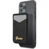 Dėklas GUESS WALLET CASE FOR MAGSAFE 4G GRAY CARDS Juodas