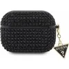 Apple AirPods Pro Guess Hardcase Rhinestone Triangle (GUAPHDGTPK) ausinių dėklas juodos spalvos