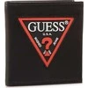 Set Guess: Guess, Leather Keyring, Juodas + Daelon, Leather Wallet, Small Billfold, Raudona/Juodas, For Men