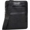 Guess, Scala, Flat Top Zip, Textile Crossbody Bag, Juodas, For Men