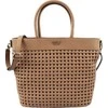 Guess, Sicilia, Synthetic Leather, Textile Handbag, Lined Compartment, Cognac, HWWG8490230, 30 x 30 x 12 cm