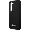 Samsung Galaxy S23 Guess Hard silikoninis dėklas Vintage Gold Logo (GUHCS23SSLSMK) juodos spalvos