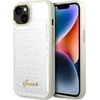 Apple Guess dėklas iPhone 14 6,1 GUHCP14SHGCRHS sidabrinis kietasis dėklas Croco Collection