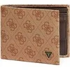 Guess, Vezzola, Textile Wallet, Small Billfold, SMVZLALEA20, Brown, For Men