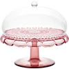 Guzzini VANITY Mažas torto stovas su kupolu, flamingo, rožinis