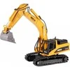 Lietimui skirtas H-toys 1710 1:50 metalinis vikšrinio krautuvo su kaušu ekskavatoriaus modelis