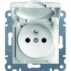 Hager GN.2P+Z KLAPK.OPCJ.IP44 Baltas LUMINA