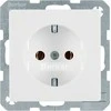 Berker Hager Polo 47436089 Viengubas lizdas SCHUKO sniego baltumo aksomas Q.1 47436089