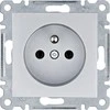 Hager Polo WL1022 Lumina Lizdas zasilające su uziemieniem 16A/250VAC Sidabrinė WL1022