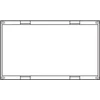 Hager Pilno dangčio blokas tuščia 300 x 500 x 125 mm Univers N (UD22F1)