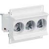 Hager Saugiklio lizdas bėgiui 3P 63A D02 400V DIN D0 3278/3 VR D02/E18 (LD02K63-3KS)