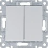 Hager Lumina dviguba sidabrinė jungtis (WL0052)