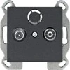 Hager Lumina RTV terminalo lizdas, juodas WL3013