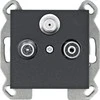 Hager Lumina Nest RTV- SAT galutinis juodas WL3113