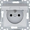 Hager Polo Hager Lumina maitinimo lizdas su įžeminimu ir dangteliu 16 A/250 VAC sidabrinis WL1122