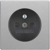 Hager Polo 3965766074 Lizdo su įžeminimu priekinė plokštelė, aliuminio, lakuota aksominiu laku, 1/3 klausimas 3965766074