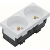Hager tehalit.GB-EG Lizdas ž/i 33 laipsnių dvigubas 45x45mm baltas EER2339010