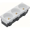 Hager tehalit.GB-EG Kištukinis lizdas su/u 33st. trigubas 45x45mm baltas EER3339010
