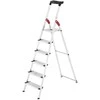 Hailo Household ladder L80 ComfortLine / aliuminio / 6 steps