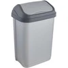 Keeeper Waste bin with rotating lid 10L Swantje 25.5x19x38cm light sidabrinis