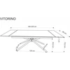 Halmar Dining table extendable Vitorino. juodas. 160 - 220x90x75 cm