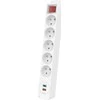 Hama Power Strip 5 lizdai, 1 USB C, 1 USB A, 1,4 m