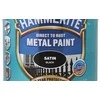 Emaliniai dažai, universalūs / apsaugo metalines konstrukcijas nuo korozijos. „Hammerite“ metalo dažai, pusiau blizgūs, 0,75 l, juodi.